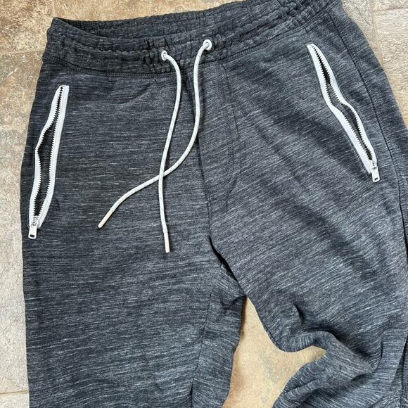 American Eagle men’s size S sweatpants joggers, gray white accent - Picture 3 of 7